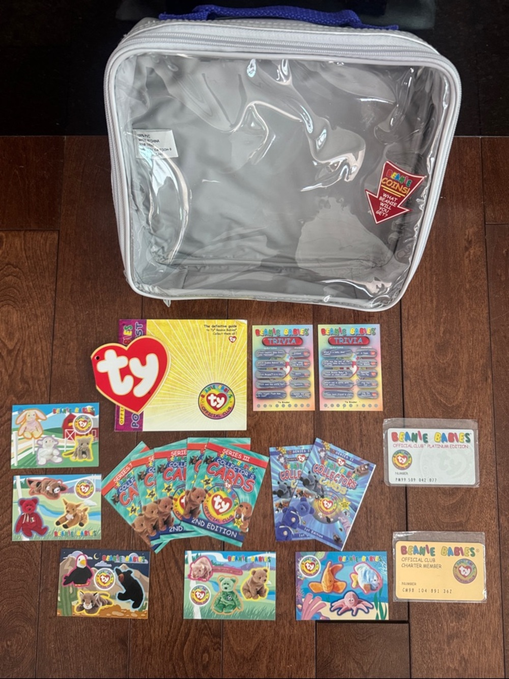 90s Vintage Lot of Ty Beanie Baby Official Club Collectibles